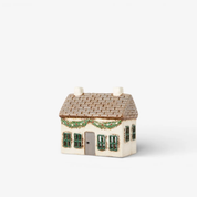 Christmas Tea Light Cottage with Swag