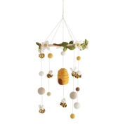 Handcrafted Felt Bee Mobile