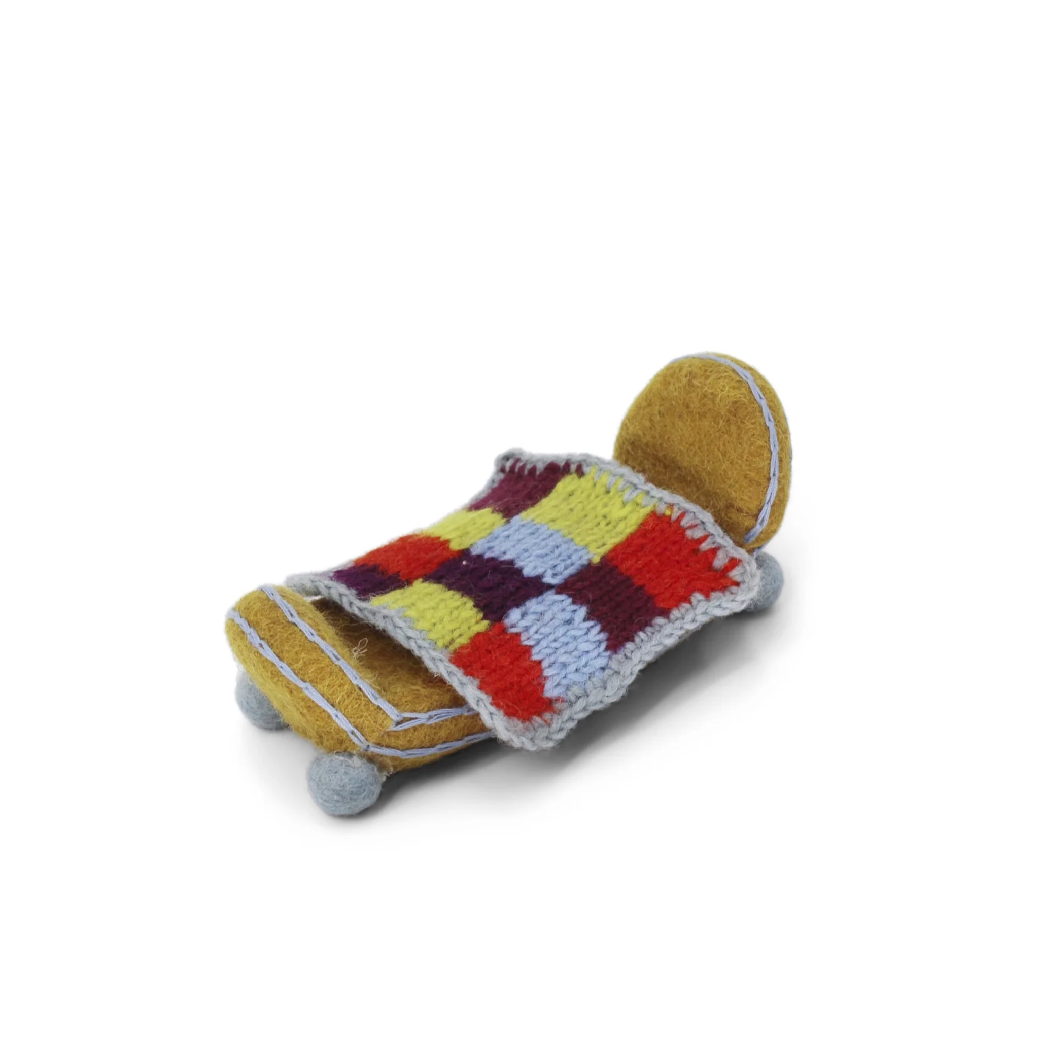 Mini Felt Bed Ochre