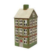 Alsace Tea Light Grande Chalet Christmas Green