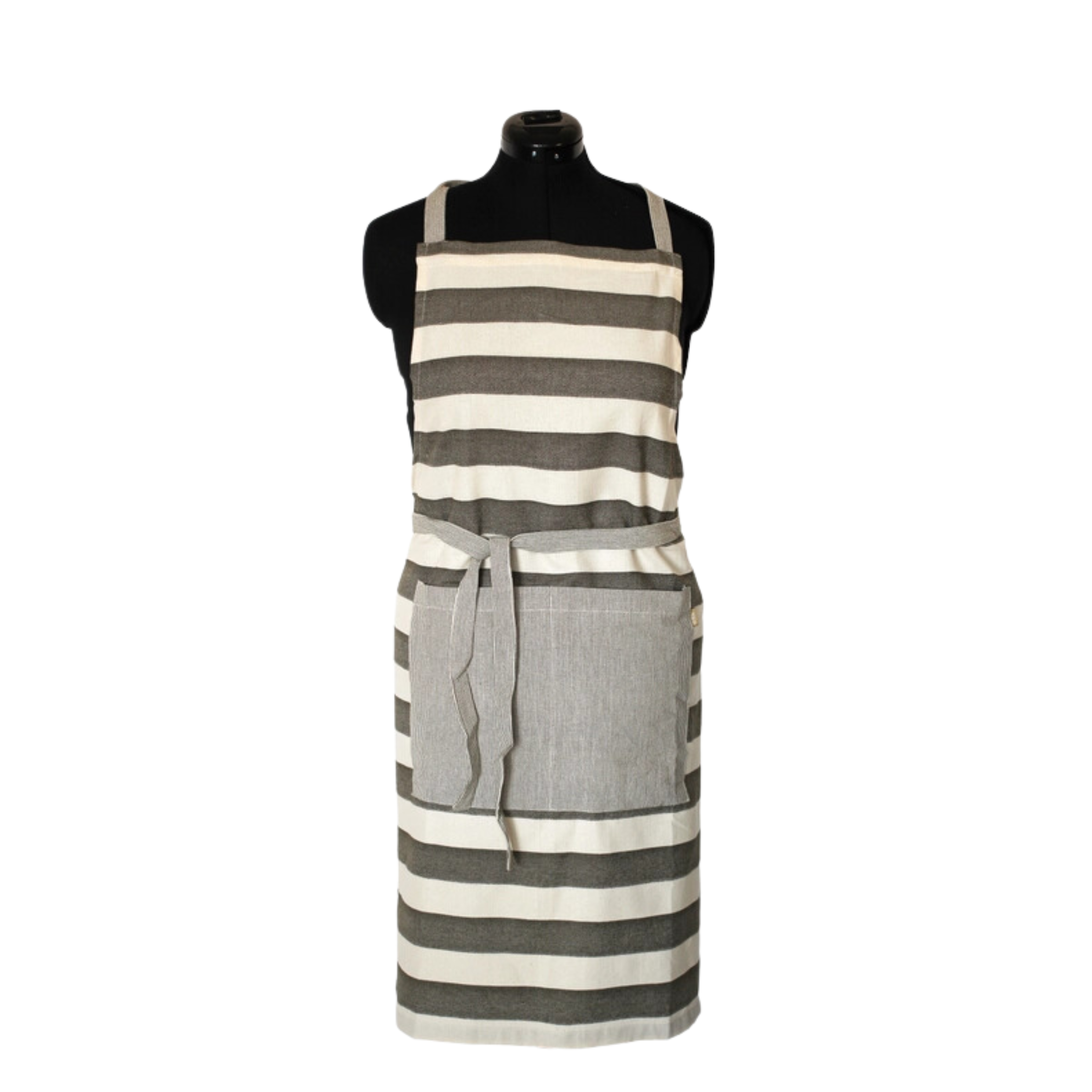 Stripe Apron Dark Green