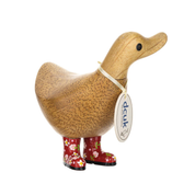 Floral Boots Ducky Red