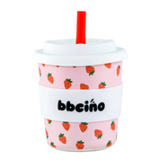 Reusable BambinoCino Bamboo Cup Berry BB 240ml