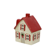 Alsace Tea Light Cottage Cream with Shutters
