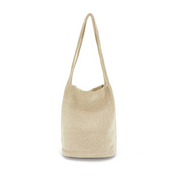 Natural Long Handle Bag Beige