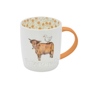Barrel Mug Buttercup Farm Highland Cow
