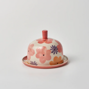 Ditsy Butter Dish Pink