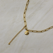 Paperclip Necklace Gold