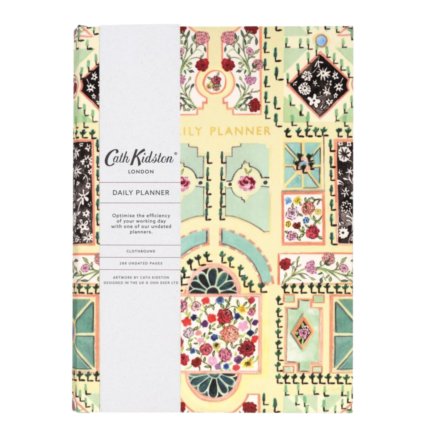 A5 Soft Cloth Cover Daily Planner Garden Print