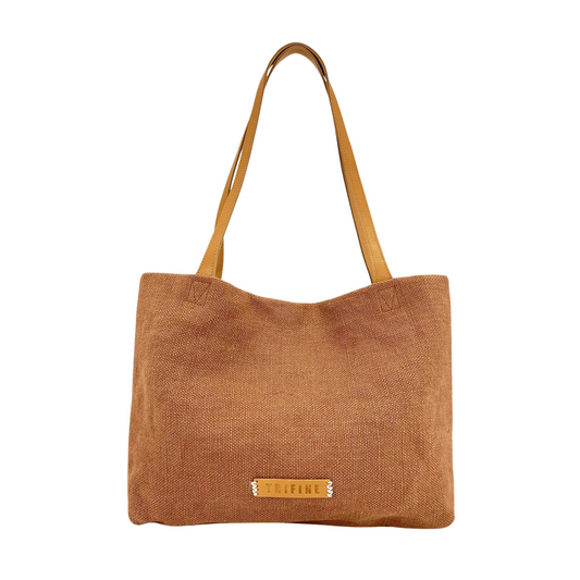 Everyday Natural Tote Bag Rust