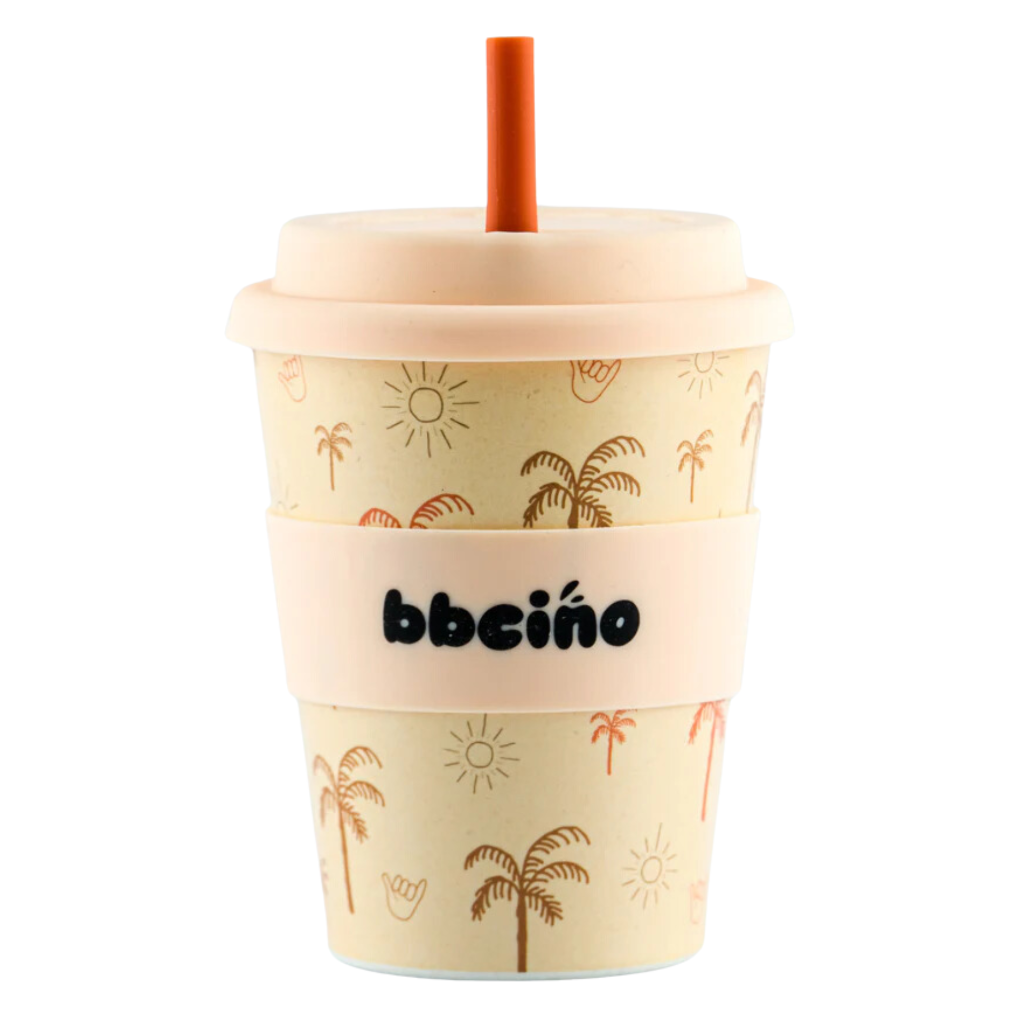 Reusable BiggieCino Bamboo Cup Oasis 350ml