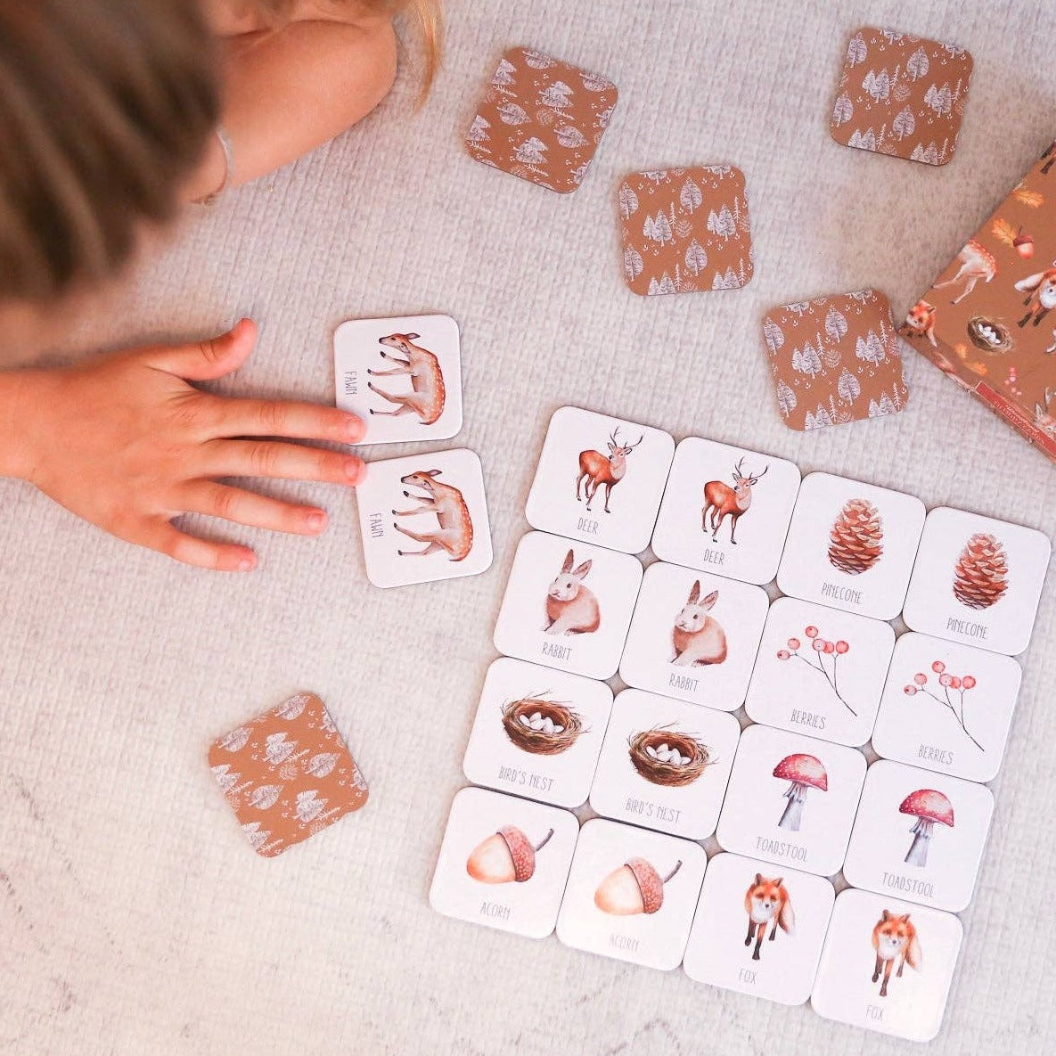 Woodland Memory Card Game