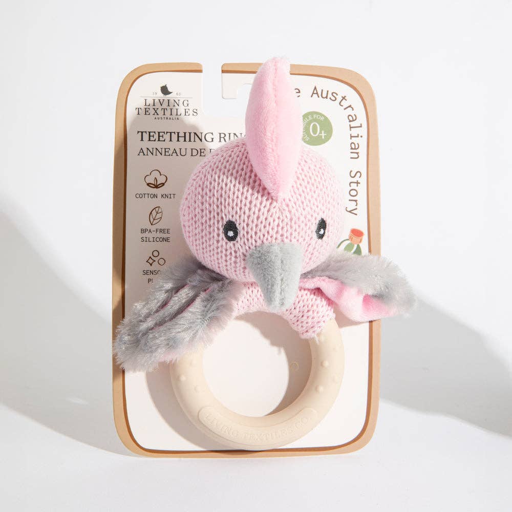 Teething Ring Rattle Galah