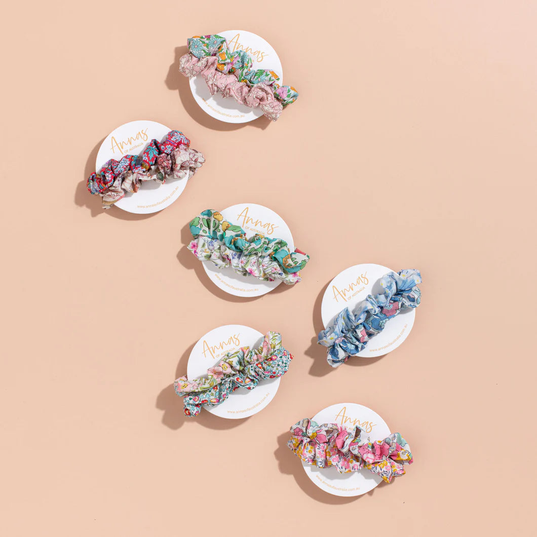 Liberty Print Scrunchie Set Eight