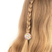 Liberty Print Button Bobble Set Aqua One