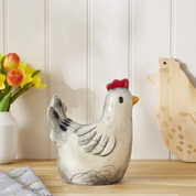 Chicken Shaped Utensil Pot / Vase Hen House Lane