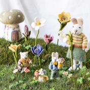 Spring Mushroom House Felt Decoration Large