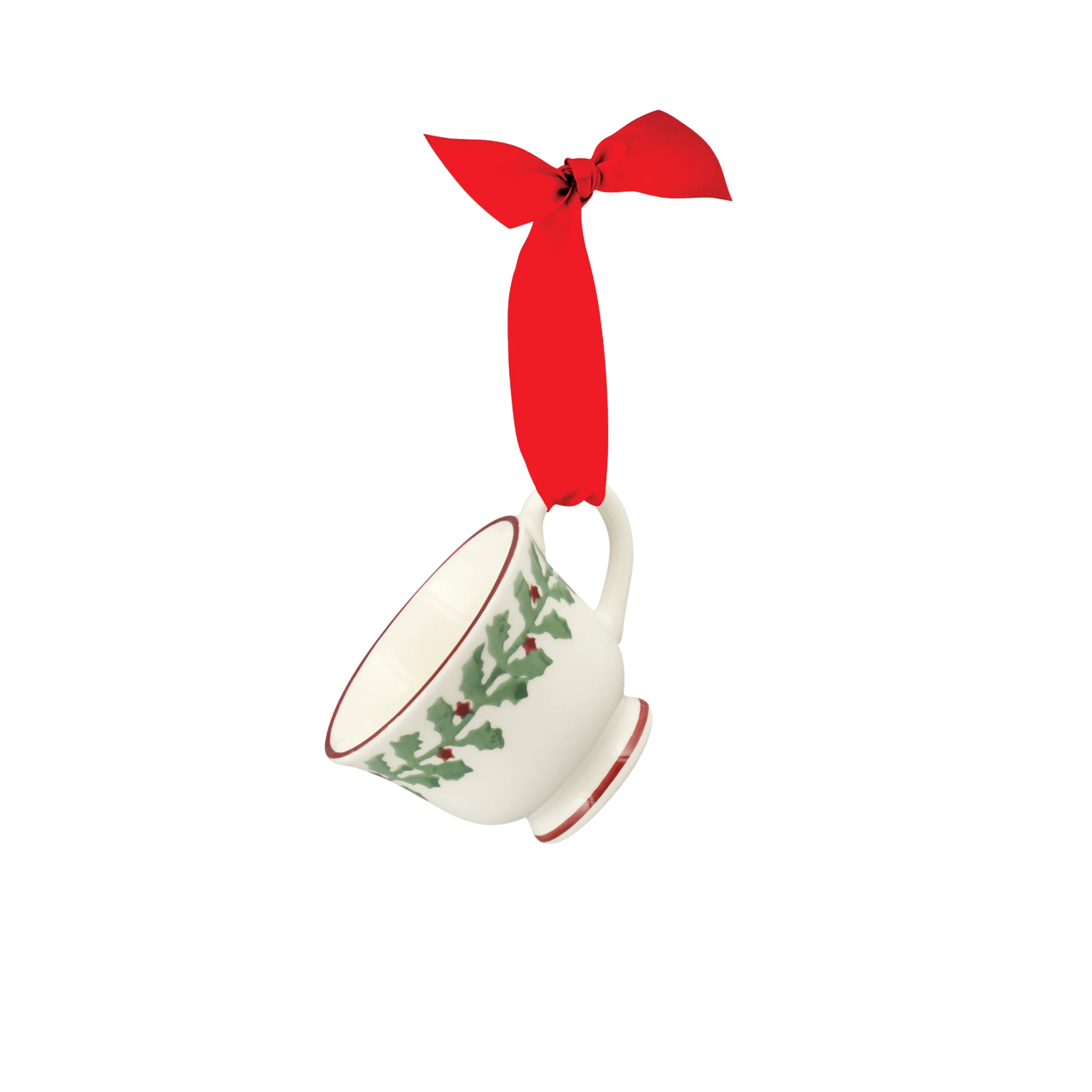 Tiny Holly Tiny Teacup Decoration