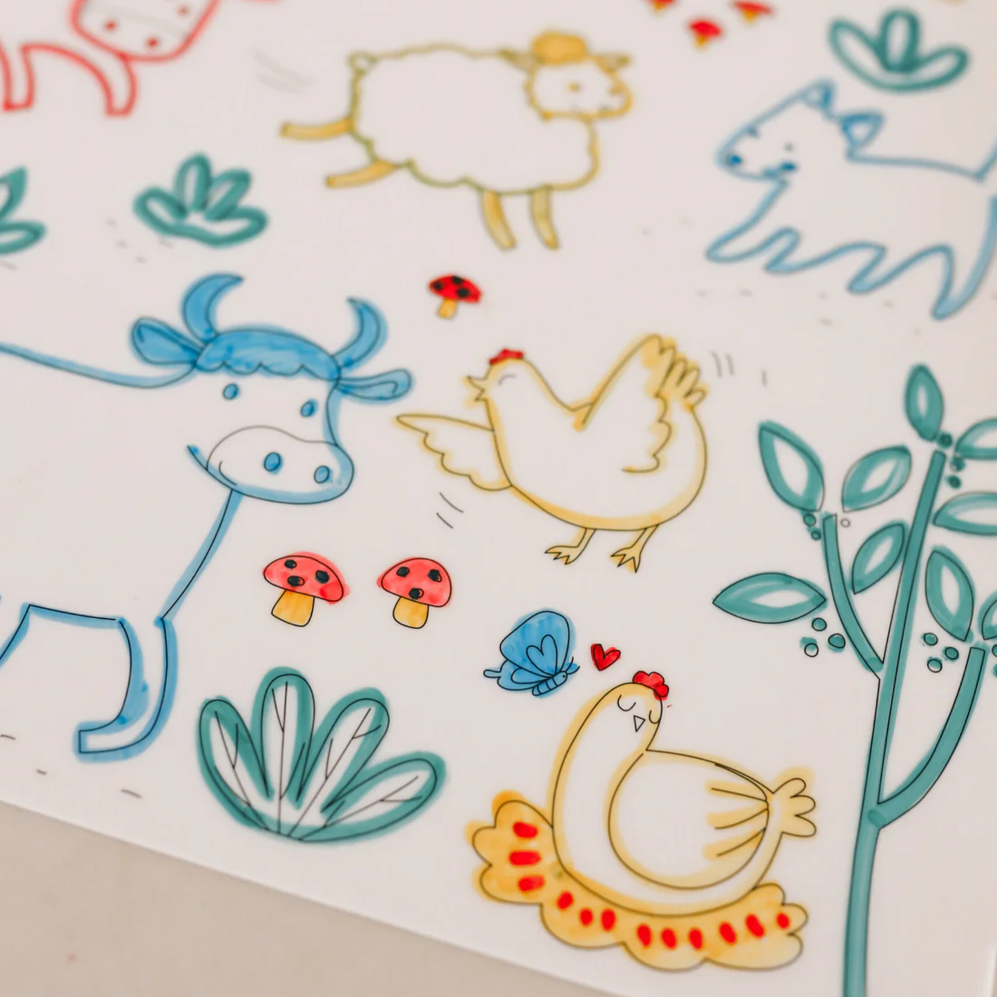 On The Farm Reusable Scribble Mat