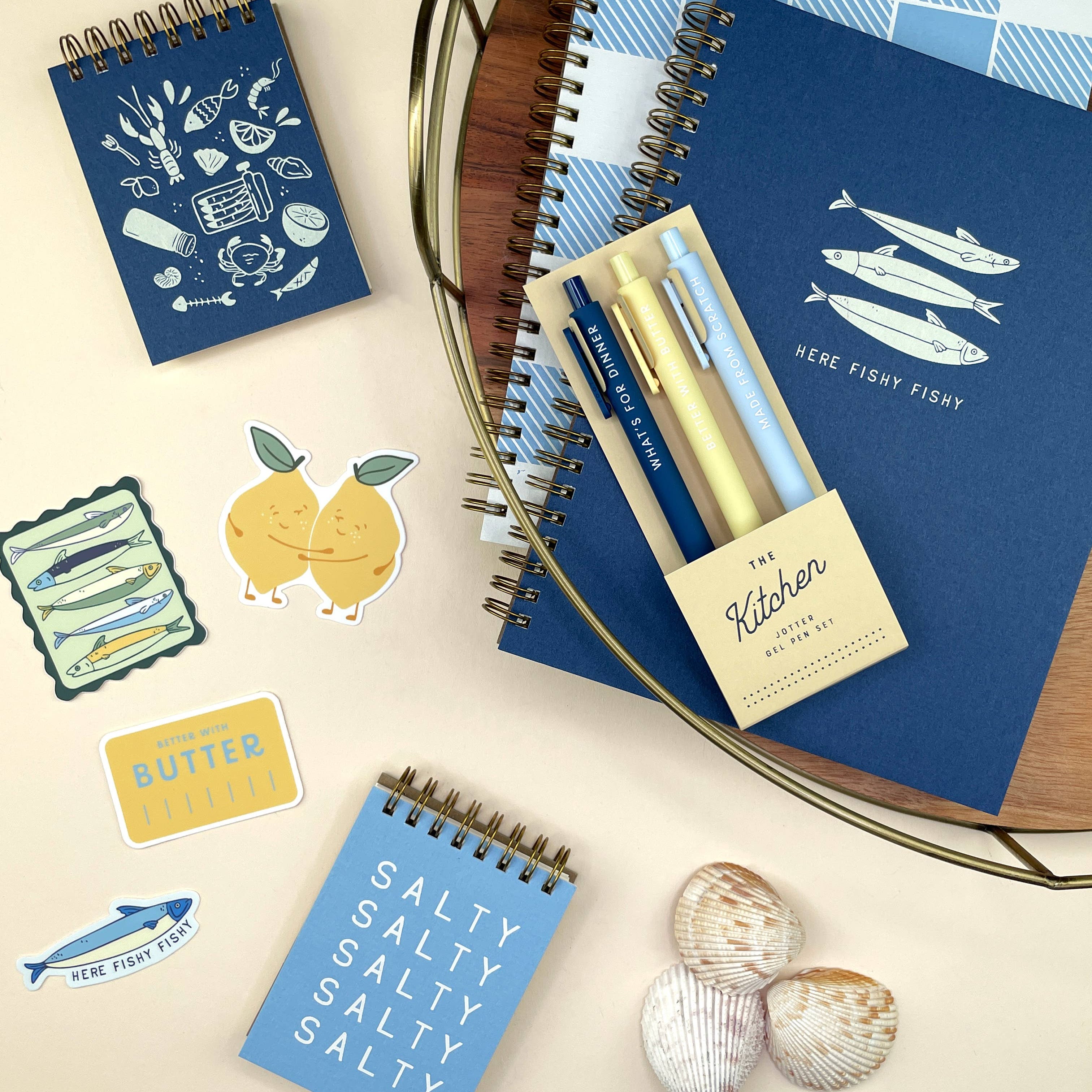 Kitchen Jotter Gel Pen Set of 3