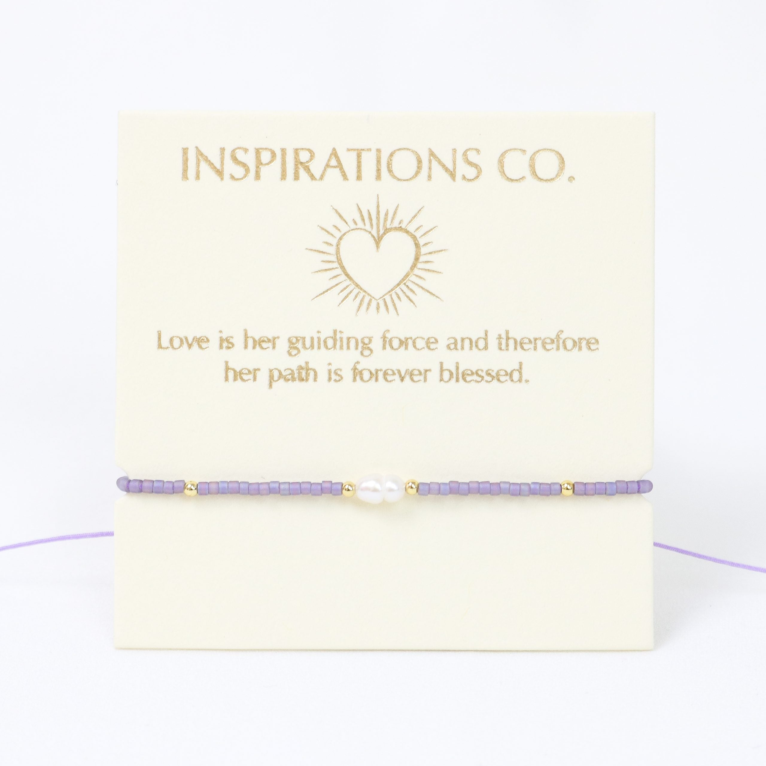 Inspiration Bracelet Lilac, Pearl and Gold