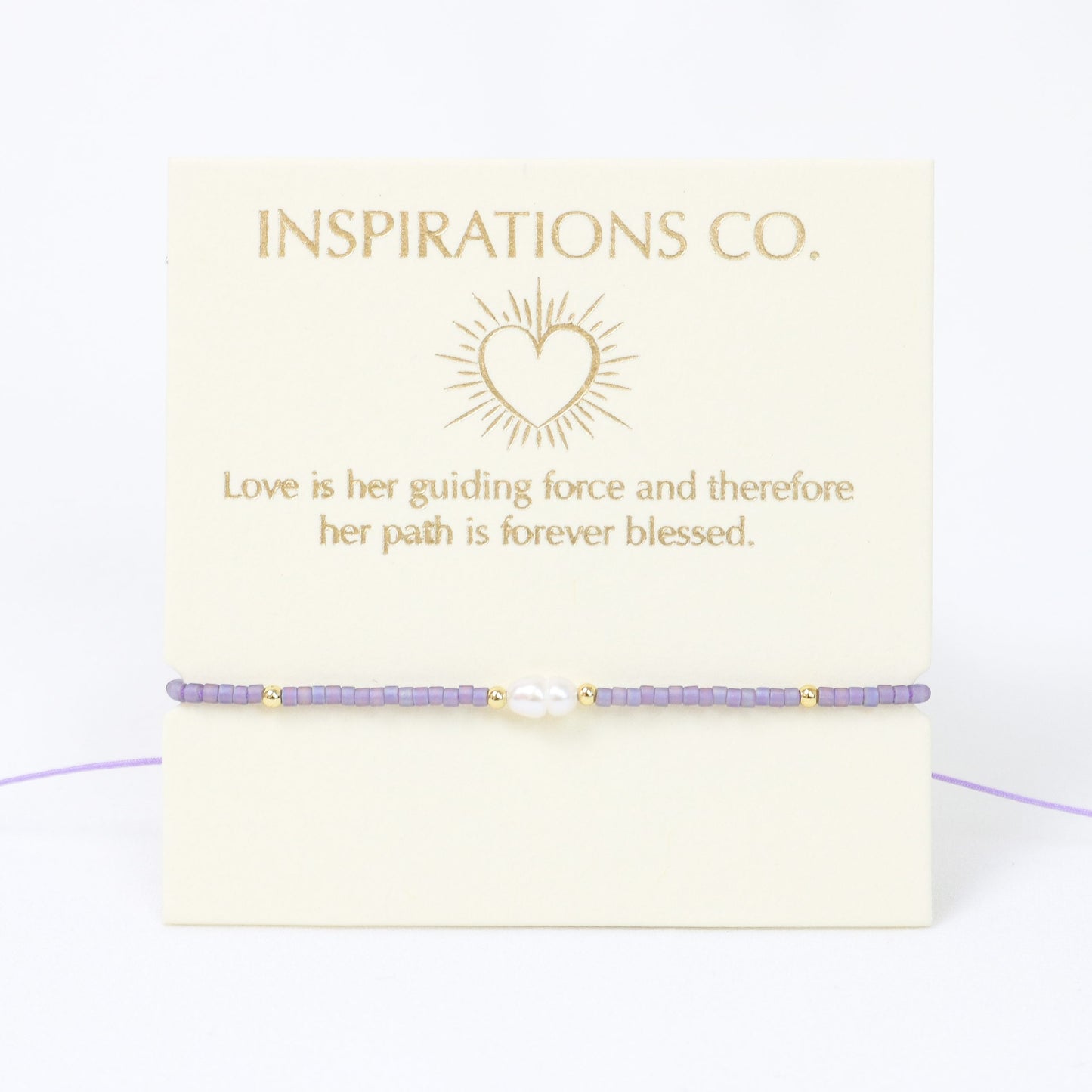 Inspiration Bracelet Lilac, Pearl and Gold