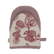 Berry & Bug Half Oven Glove Red