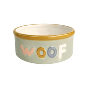 Perfect Pets Woof Dog Bowl Mint Green