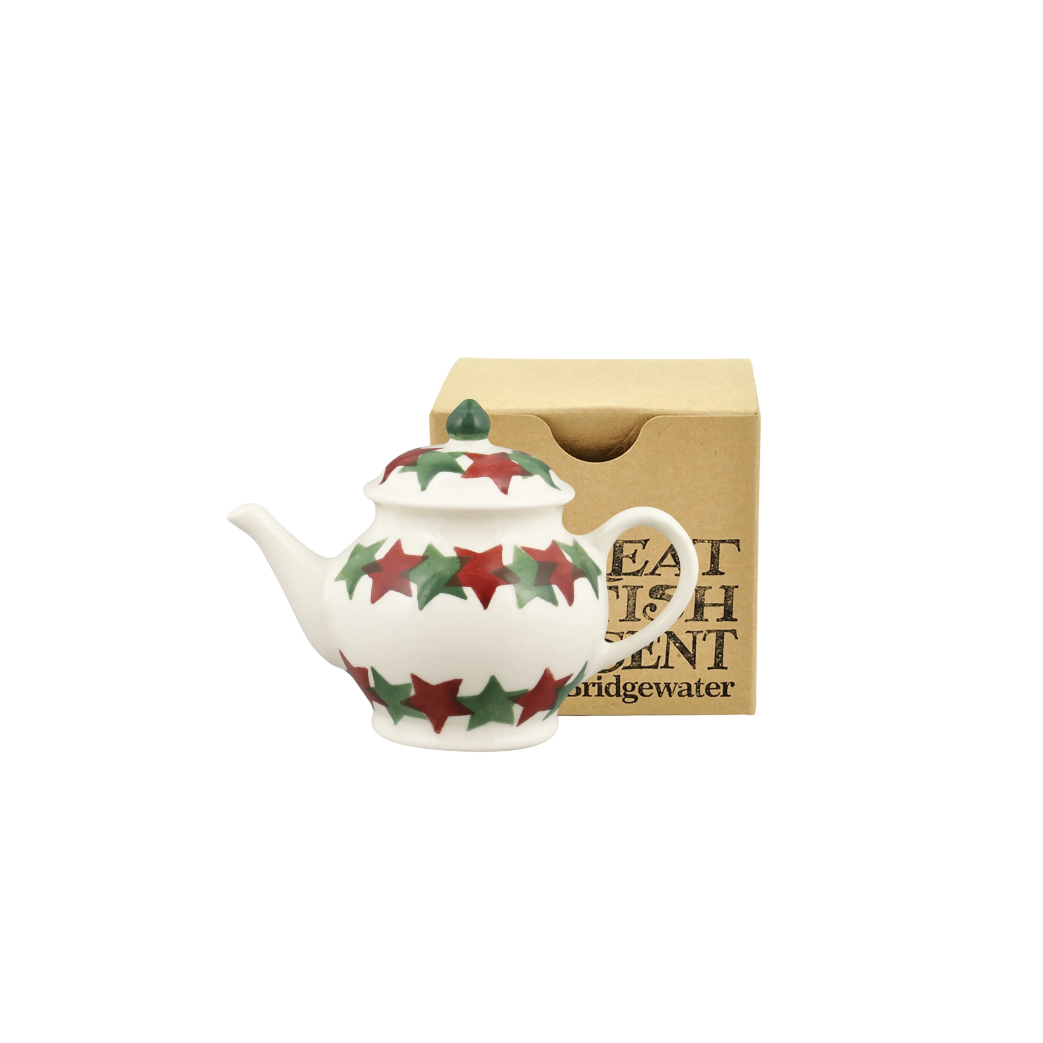 Christmas Stars Tiny Teapot Decoration