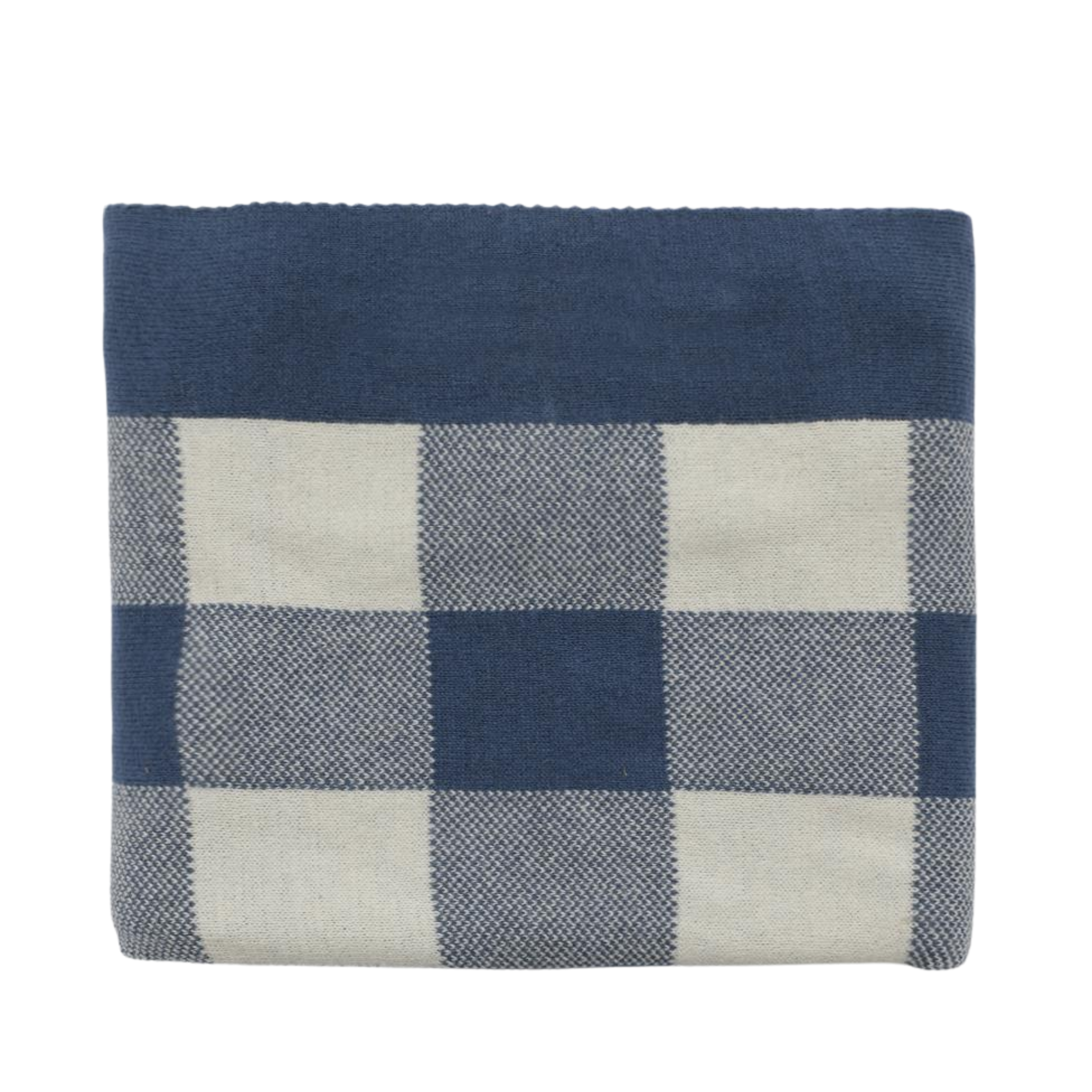 Gingham Baby Blanket Blue