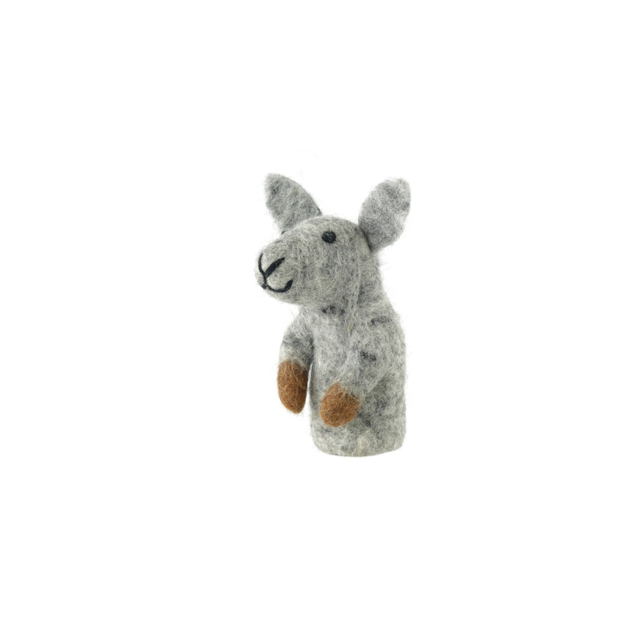 Handmade Felted Finger Puppet Kangaroo
