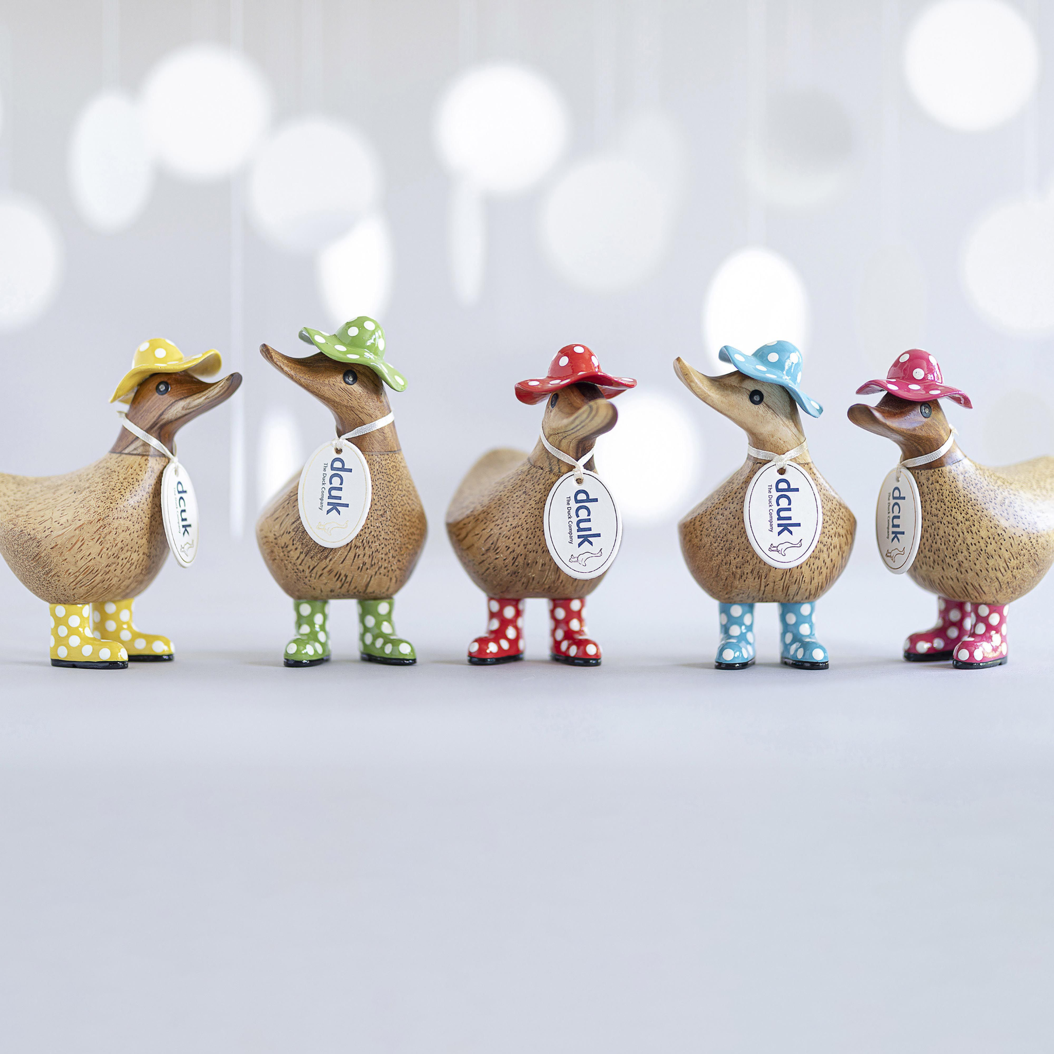 Spotty Hat & Boots Ducky Red