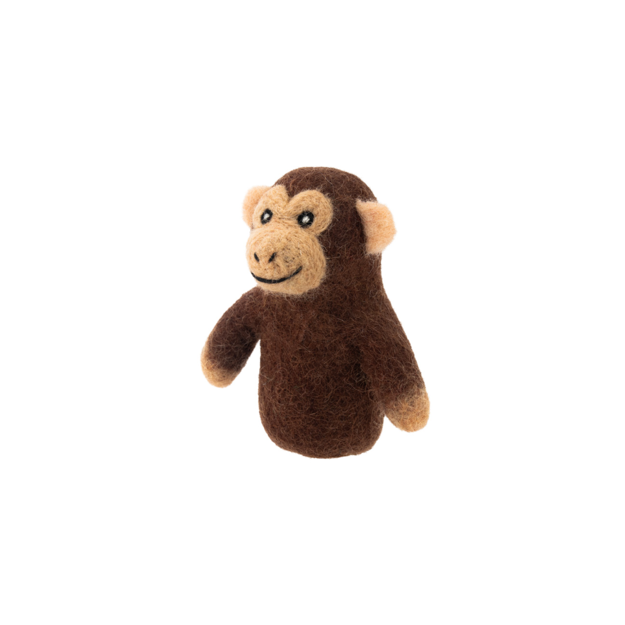 Felted Finger Puppet Monkey