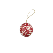 Christmas Tin Bauble Ho Ho Ho