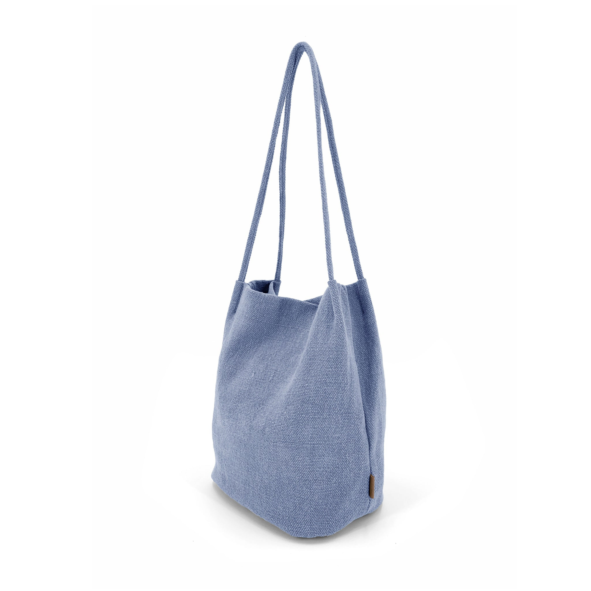 Natural Long Handle Bag Blue