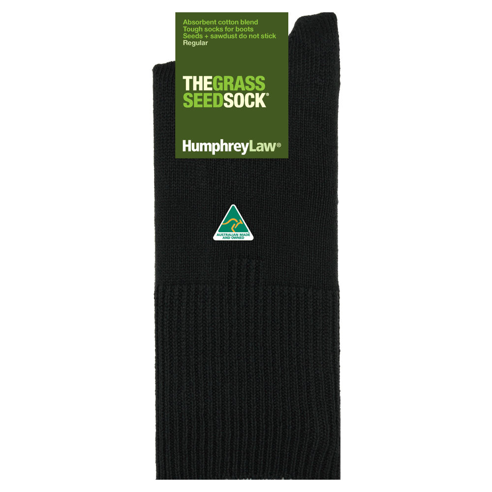 The Grass Seed Sock Black