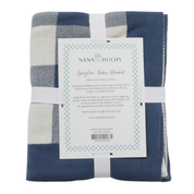 Gingham Baby Blanket Blue