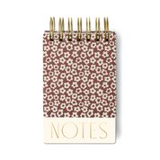 Chunky Notepad Burgundy Groovy Floral