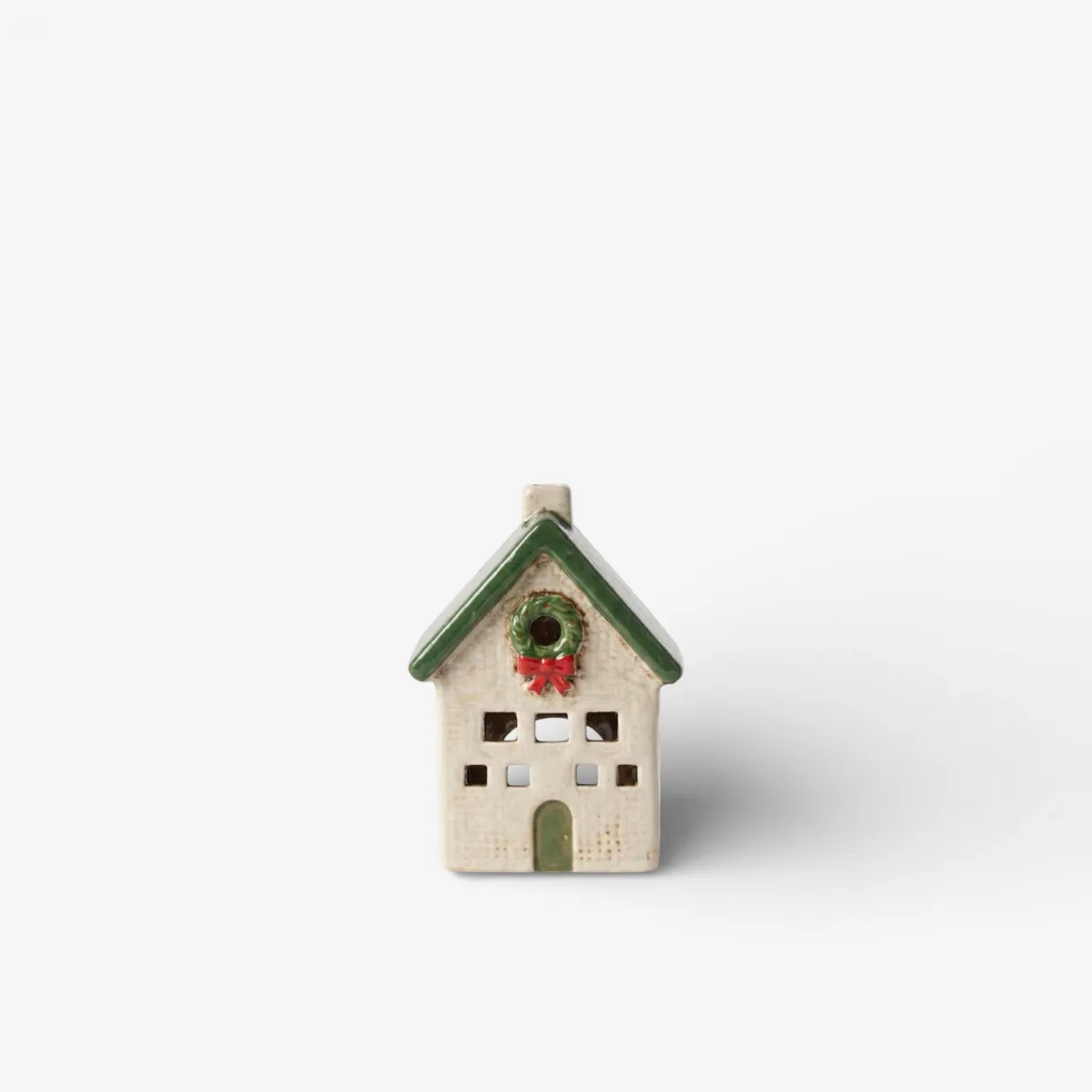 Nordgard Cottage with Bow Wreath Christmas Tea Light