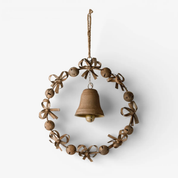 Bow & Bell Wreath Rust