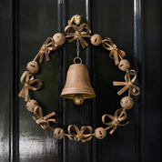 Bow & Bell Wreath Rust