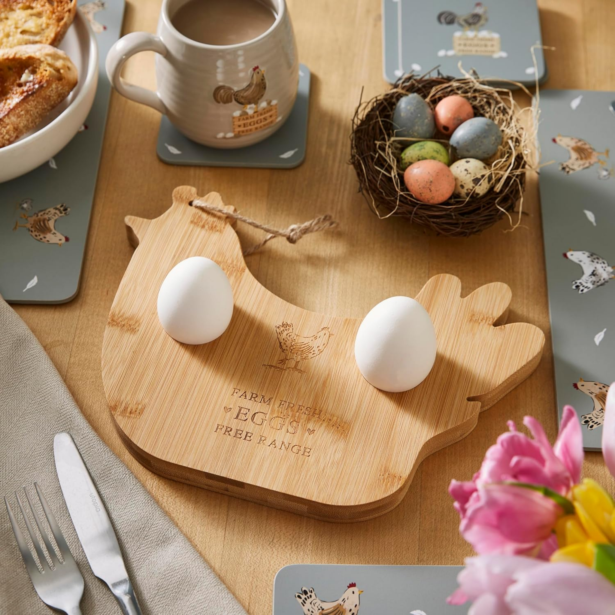 Bamboo Breakfast Board Hen House Lane