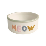 Perfect Pets Meow Cat Bowl White