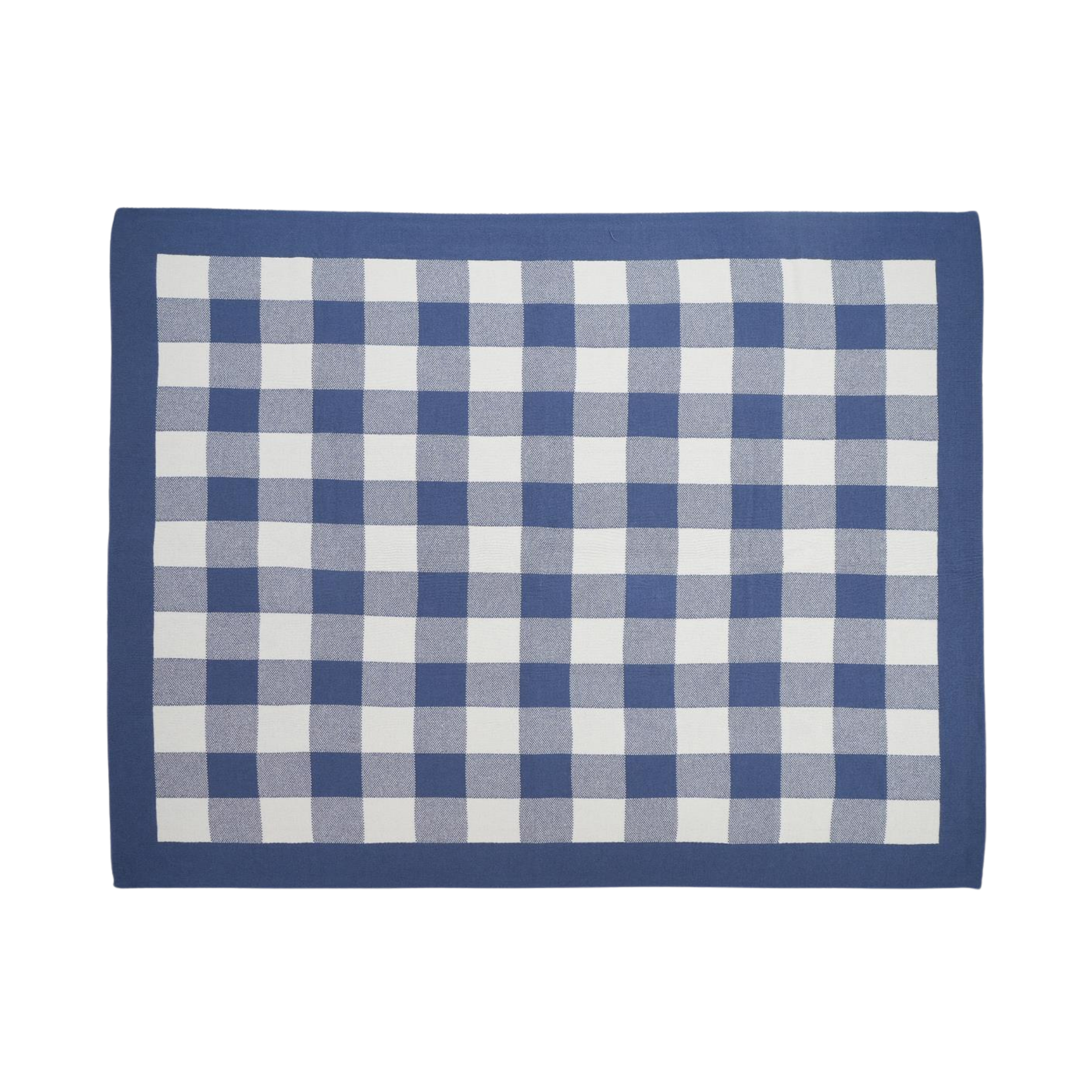 Gingham Baby Blanket Blue