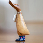 Floral Boots Duckling Blue