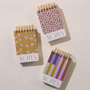 Chunky Notepad Burgundy Groovy Floral