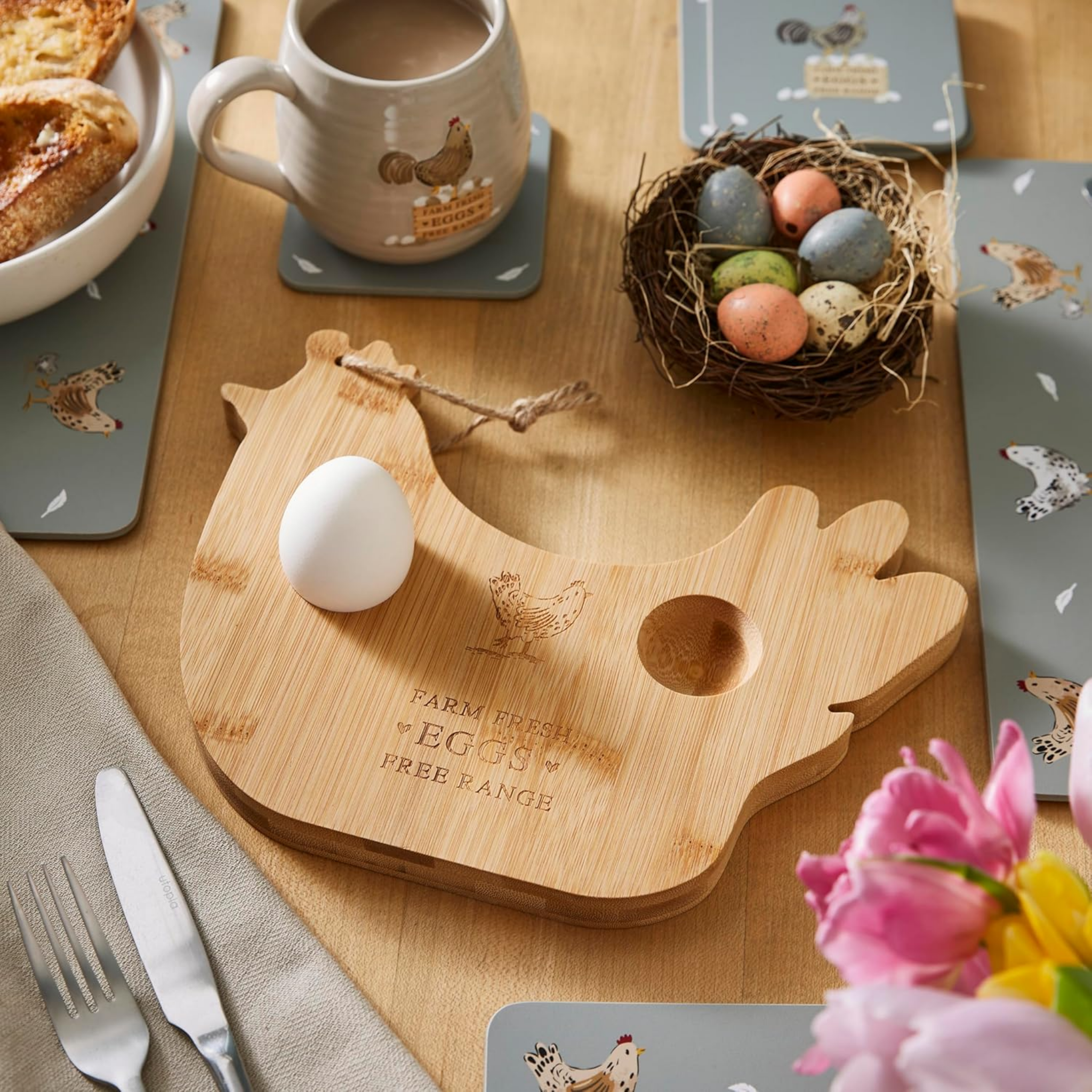 Bamboo Breakfast Board Hen House Lane