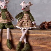 Green Tilly Mouse Sitting