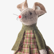 Green Tilly Mouse Sitting