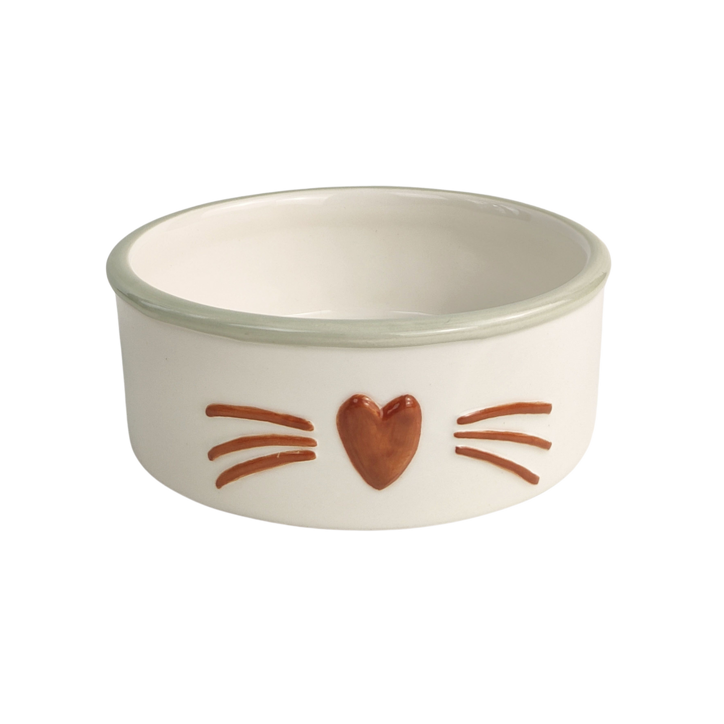 Perfect Pets Meow Cat Bowl White